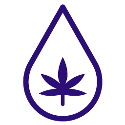 Illustration of a droplet with a leaf in it.